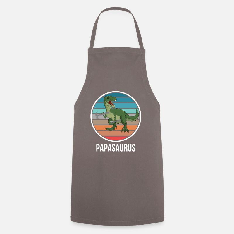 Papasaurus - Cooking Apron - grey