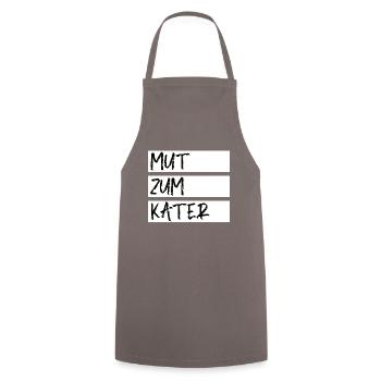 Party Bier lustiger Spruch - Kochschürze - Grau - Vorne - AI Model Male 185 dark (185cm)