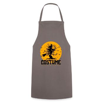 cadeau Halloween humour | error 404 Halloween - Tablier de cuisine - gris - Devant - AI Model Male 185 dark (185cm)