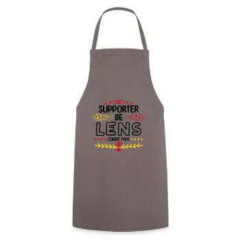 Je Suis Un Supporter De Lens Parfait - Tablier de cuisine - gris - Devant - AI Model Male 185 dark (185cm)