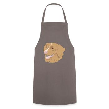 Retriever à péage de canard de la Nouvelle-Écosse - Tablier de cuisine - gris - Devant - AI Model Male 185 dark (185cm)