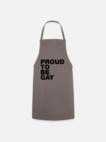 proud to be gay - Cooking Apron - grey