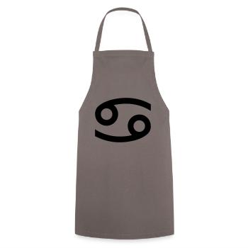 Cancer, signe du zodiaque, astrologie, symbole, horoscope - Tablier de cuisine - gris - Devant - AI Model Male 185 dark (185cm)