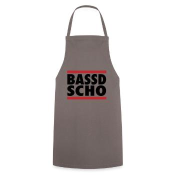 Passt schon Bassd scho Bayern | Farben änderbar - Kochschürze - Grau - Vorne - AI Model Male 185 dark (185cm)