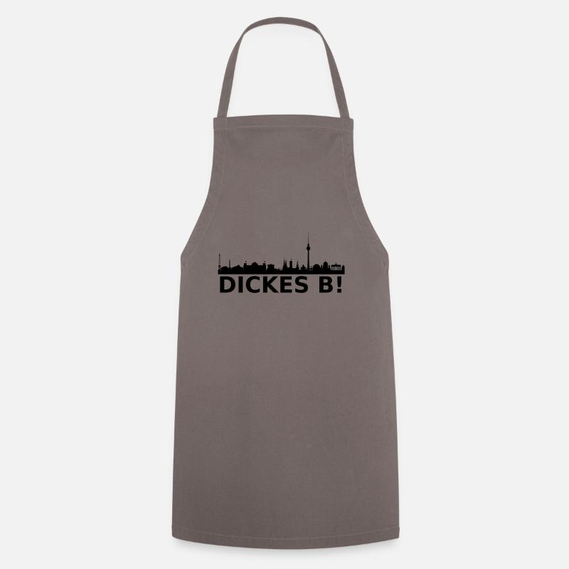 BERLIN Skyline - DICKES B! - Cooking Apron - grey