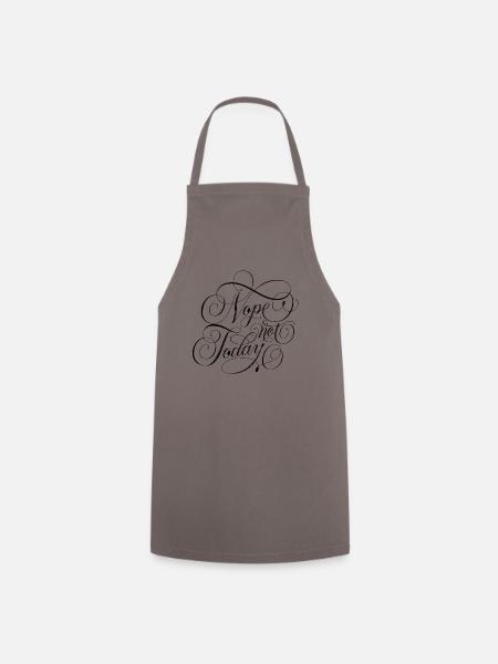 Non, pas aujourd’hui - Tablier de cuisine - gris