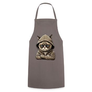 Employés Collègues de travail Adolescents Chats - Tablier de cuisine - gris - Devant - AI Model Male 185 dark (185cm)