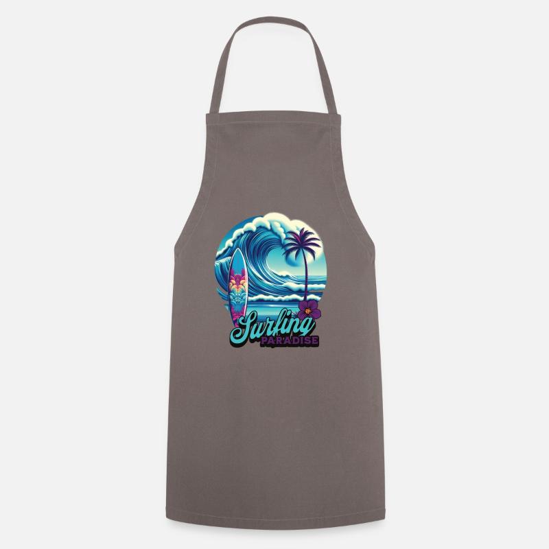 Paradis du surf - Tablier de cuisine - gris