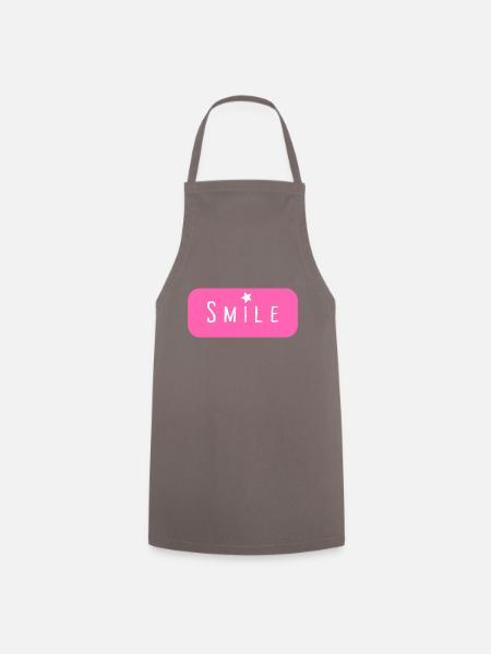 Smile - Kochschürze - Grau