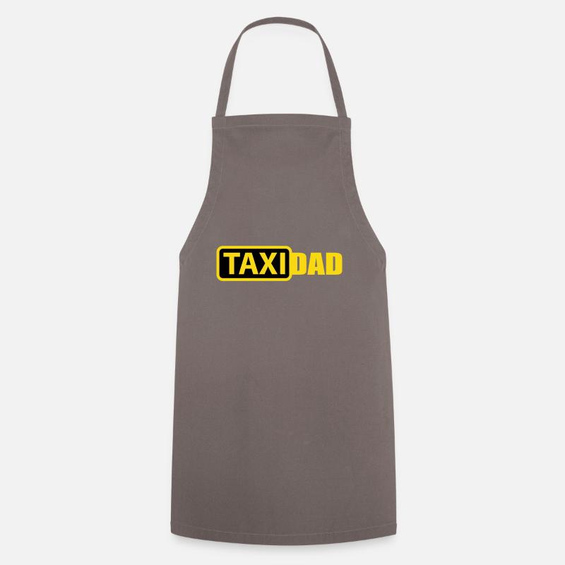 Les couleurs peuvent être modifiées | Taxi Papa - Tablier de cuisine - gris