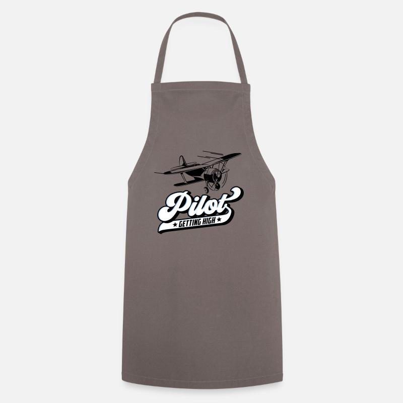 Pilote volant | Les couleurs peuvent être modifiées - Tablier de cuisine - gris
