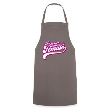 Autonomiser les femmes pour l’avenir | Les couleurs peuvent être modifiées - Tablier de cuisine - gris - Devant - AI Model Male 185 dark (185cm)