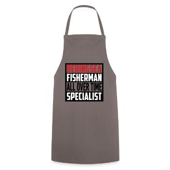 Bering Sea Fisherman All Over Time Specialist - Cooking Apron - grey - Front - AI Model Male 185 dark (185cm)