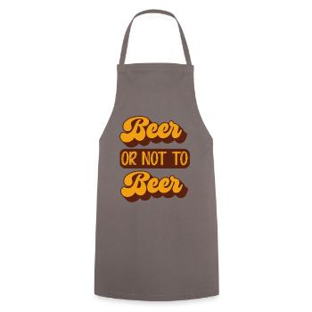 Beer or not to beer - Cooking Apron - grey - Front - AI Model Male 185 dark (185cm)