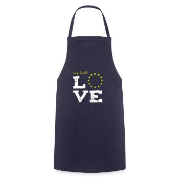 made it with love EU europe baby birth no brexit s - Cooking Apron - navy - Front - AI Model Male 185 dark (185cm)