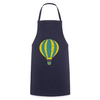 Ballon à air chaud cadeau gaz panier - Tablier de cuisine - marine - Devant - AI Model Male 185 dark (185cm)