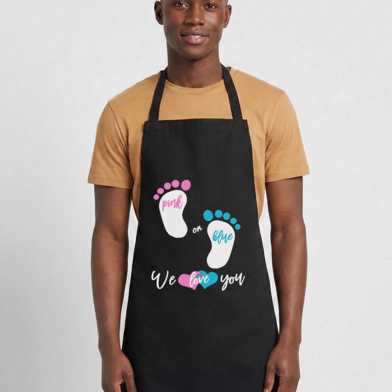 Pink or Blue Mädchen oder Junge Kochschürze