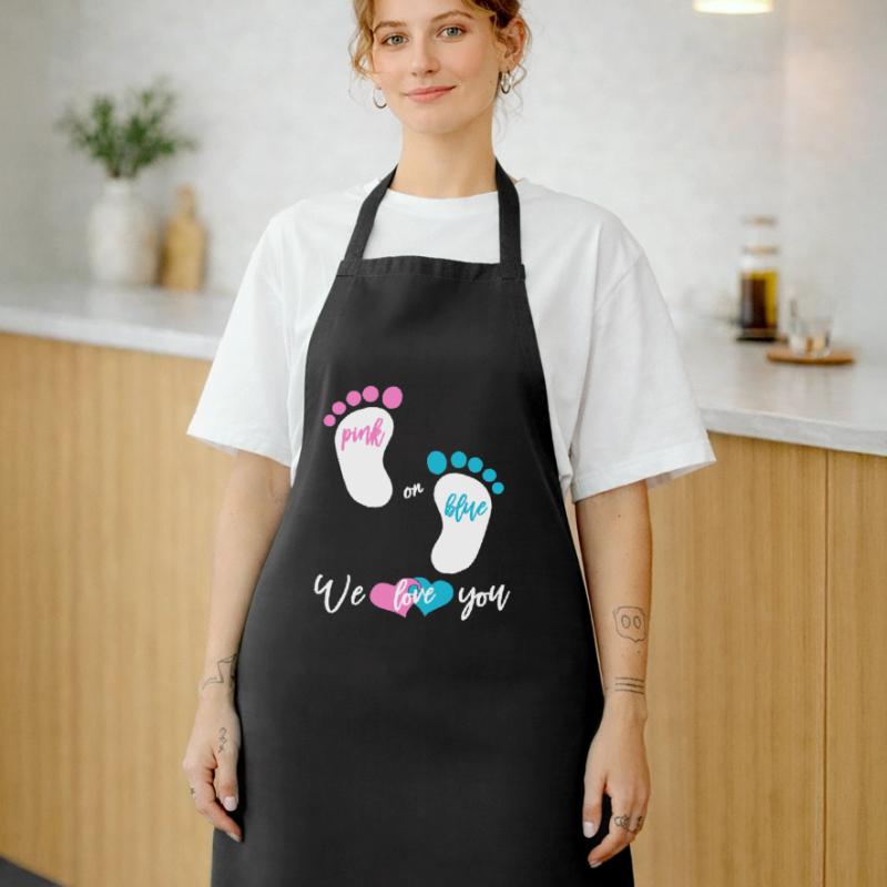 Pink or Blue Mädchen oder Junge Kochschürze