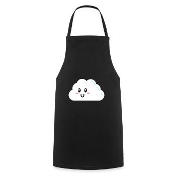 Cadeau de nuages - Tablier de cuisine - noir - Devant - AI Model Male 185 dark (185cm)