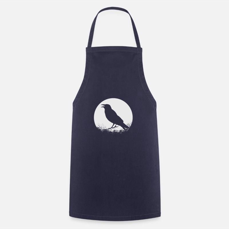 Oiseau cadeau Crow - Tablier de cuisine - marine