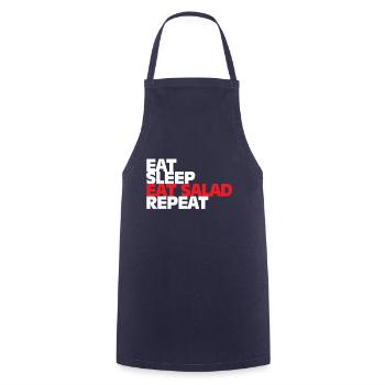 Salad Gift Food healthy vegetables - Cooking Apron - navy - Front - AI Model Male 185 dark (185cm)