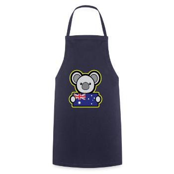 Koala Australien Geschenk Kinder Weihnachten - Kochschürze - Navy - Vorne - AI Model Male 185 dark (185cm)