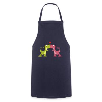 Dino Couple - Tablier de cuisine - marine - Devant - AI Model Male 185 dark (185cm)