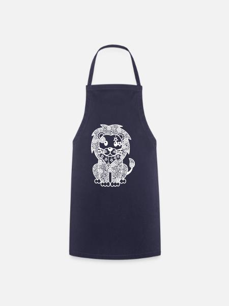 Löwe - Kochschürze - Navy
