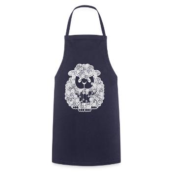 Sheep - Cooking Apron - navy - Front - AI Model Male 185 dark (185cm)