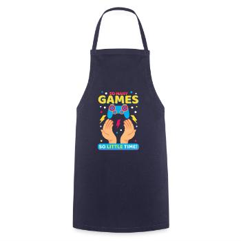 Alors, many Games ! Drôle de cadeau de gamer - Tablier de cuisine - marine - Devant - AI Model Male 185 dark (185cm)