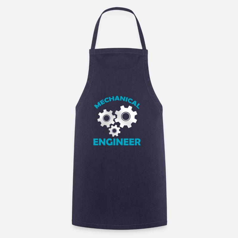 Mechanical Engineering Gift Studying Job Profession - Cooking Apron - navy