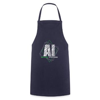 Intelligence artificielle cadeau KI AI technologie - Tablier de cuisine - marine - Devant - AI Model Male 185 dark (185cm)