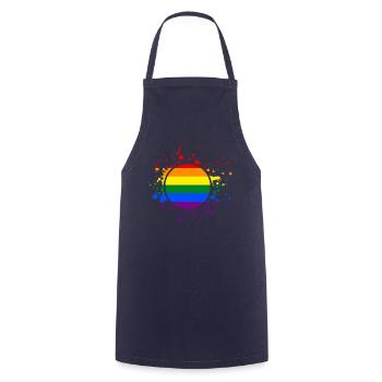 LGBT - Cooking Apron - navy - Front - AI Model Male 185 dark (185cm)