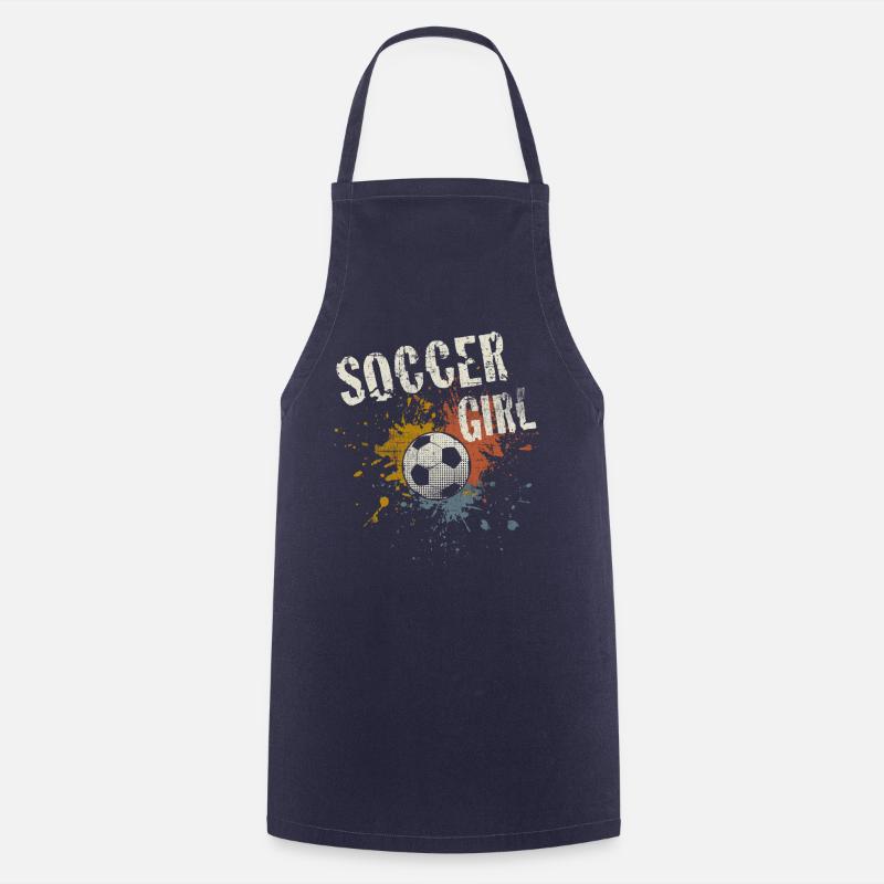 Fußball Mädchen - Kochschürze - Navy