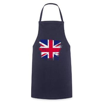 Great Britain - Cooking Apron - navy - Front - AI Model Male 185 dark (185cm)