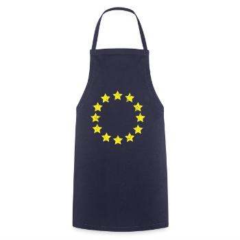 European Union European Union EU Europe flag - Cooking Apron - navy - Front - AI Model Male 185 dark (185cm)