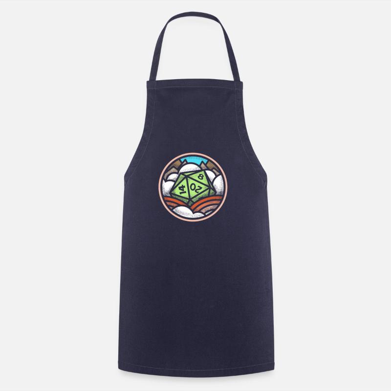 A D20 fantasy - Cooking Apron - navy