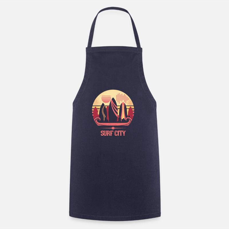 Surf City - Cooking Apron - navy