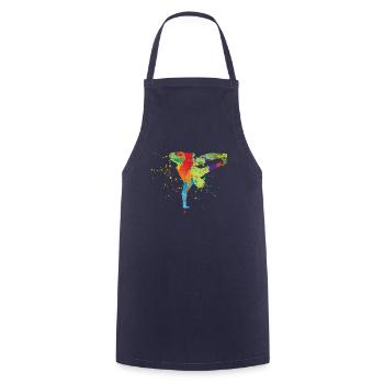 breakdancer - Cooking Apron - navy - Front - AI Model Male 185 dark (185cm)