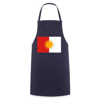 Ezidi Flagge Ezidxan Flagge - Kochschürze - Navy - Vorne - AI Model Male 185 dark (185cm)