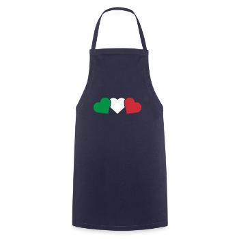 Italy - Cooking Apron - navy - Front - AI Model Male 185 dark (185cm)