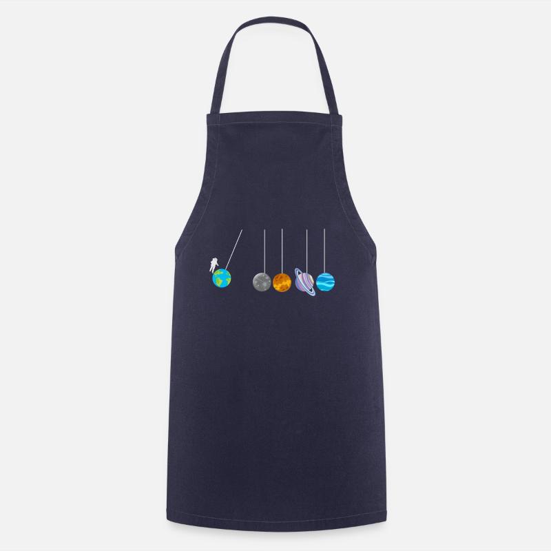 Spherical Astrophysicist Astronaut Shirt - Cooking Apron - navy