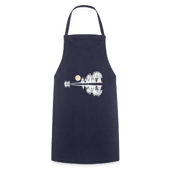 Joueur de guitare acoustique T-shirt - Tablier de cuisine - marine - Devant - AI Model Male 185 dark (185cm)