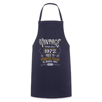 Birthday born in 1972 - Cooking Apron - navy - Front - AI Model Male 185 dark (185cm)