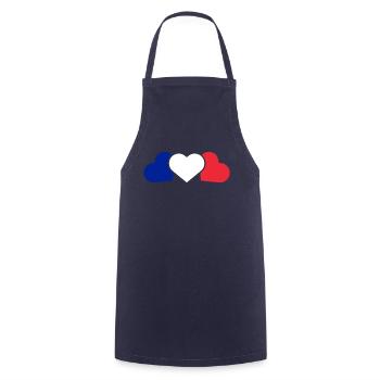 France - Tablier de cuisine - marine - Devant - AI Model Male 185 dark (185cm)