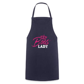 Patron Lady Womens T-shirt - Tablier de cuisine - marine - Devant - AI Model Male 185 dark (185cm)