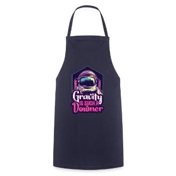 Physics astronaut - Cooking Apron - navy - Front - AI Model Male 185 dark (185cm)