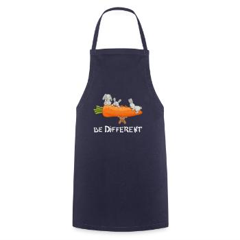 Be Different Funny Rabbit Cute Bunny Design - Cooking Apron - navy - Front - AI Model Male 185 dark (185cm)