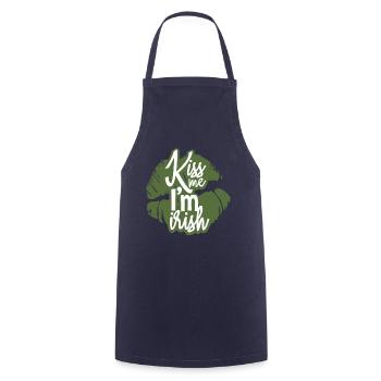 St. Patricks Day Irish - Kochschürze - Navy - Vorne - AI Model Male 185 dark (185cm)