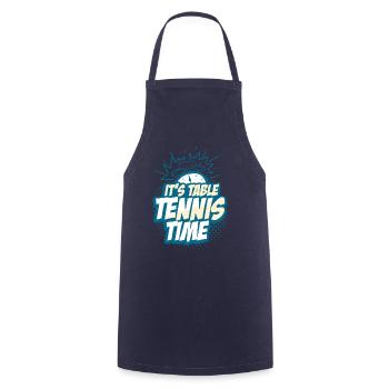 Tennis de table - Tablier de cuisine - marine - Devant - AI Model Male 185 dark (185cm)